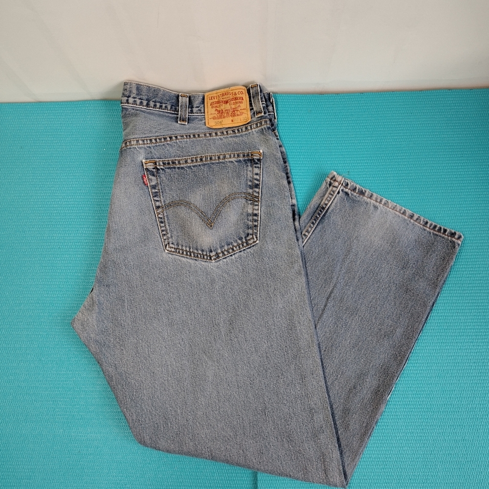 Levi's 505 Men's Regular Fit Straight Jeans Size 42X30